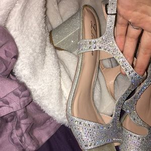 Bedazzled Silver High Heels